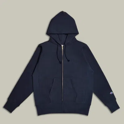 Champion Usa Reverse Weave® Zip Hooded Sweatshirt In Blue