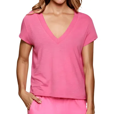 Champion V-neck Womens Crop Cotton T-shirt