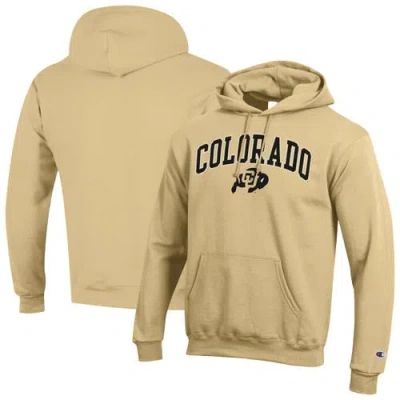 Champion Vegas Gold Colorado Buffaloes Arched Logo Fleece Pullover Hoodie In Yellow
