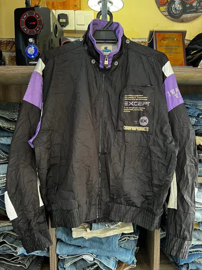 Pre-owned Champion Vintage  Iwatsu Zipper Jackets In Black