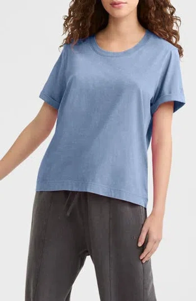 Champion Vintage Wash Cotton T-shirt In Md Seven Seas Blue