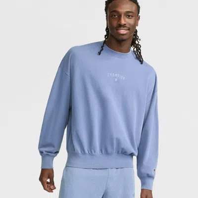 Champion Vintage Wash Crewneck Sweatshirt In Blue