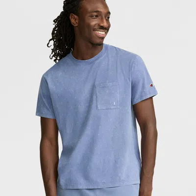 Champion Vintage Wash Pocket T-shirt In Blue
