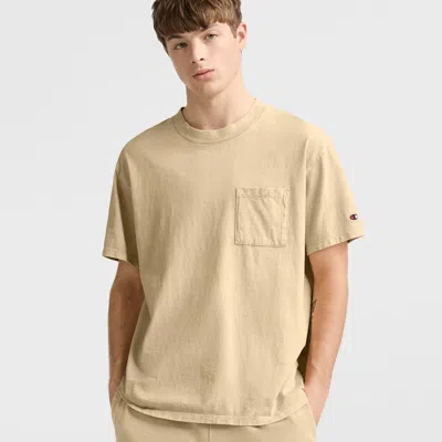 Champion Vintage Wash Pocket T-shirt In Neutral