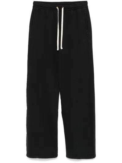 Champion Vintage-wash Wide-leg Track Pants In Black