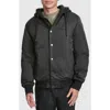 Champion Water Resistant Hooded Bomber Jacket In Black