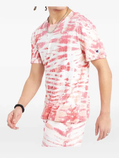 Champion Wave Dye Tickled Rose T-shirt In Pink