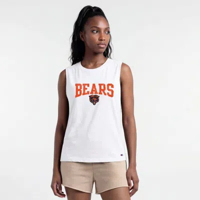 Champion White Chicago Bears Muscle Tank Top