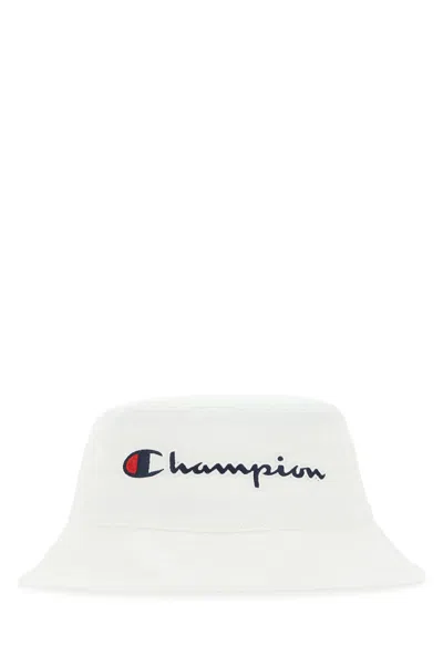CHAMPION WHITE COTTON BUCKET HAT