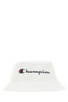 Champion Logo-embroidered Bucket Hat In White
