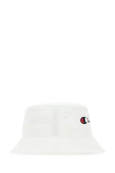 CHAMPION WHITE COTTON BUCKET HAT