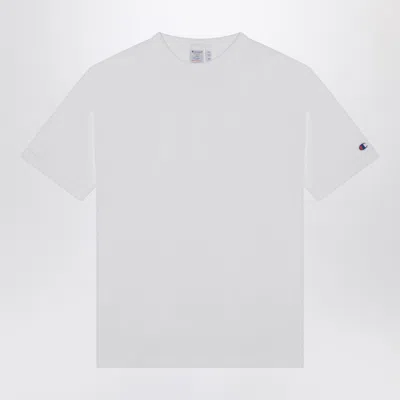 CHAMPION CHAMPION WHITE COTTON CREW NECK T SHIRT