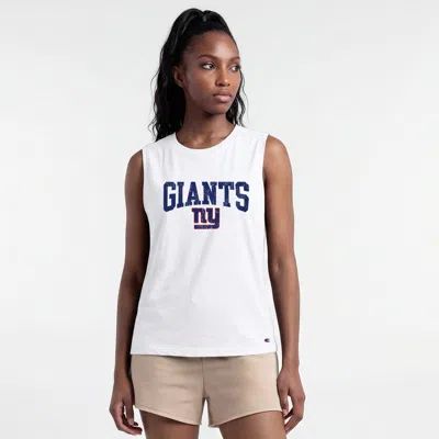 Champion White New York Giants Muscle Tank Top
