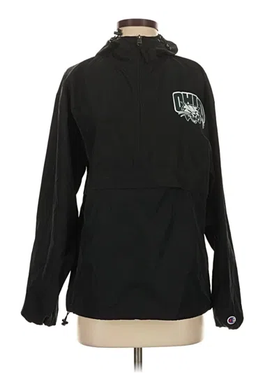 Pre-owned Champion Windbreaker Jacket In Black