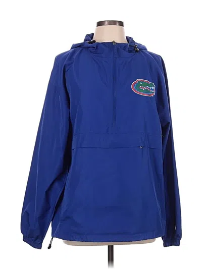 Pre-owned Champion Windbreaker Jacket In Blue