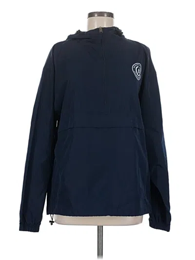 Pre-owned Champion Windbreaker Jacket In Blue