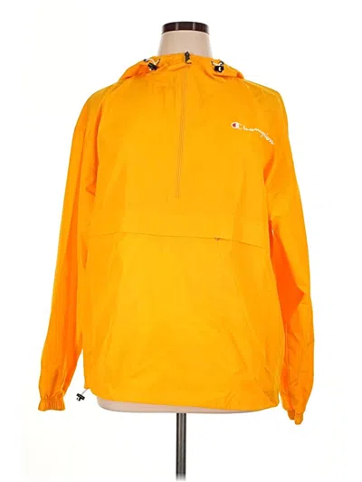 Pre-owned Champion Windbreaker Jacket In Orange
