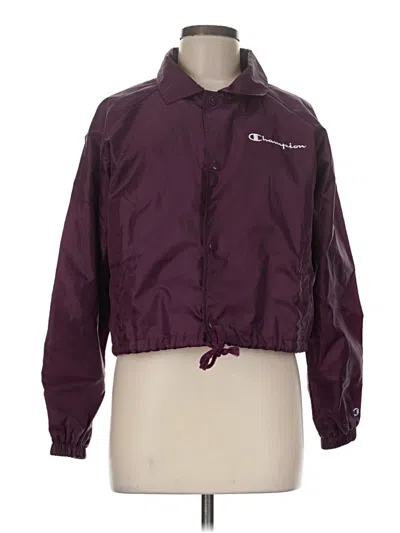 Pre-owned Champion Windbreaker Jacket In Purple