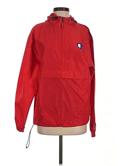 Pre-owned Champion Windbreaker Jacket In Red