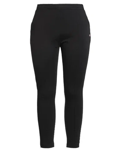 Champion Woman Pants Black Size Xl Cotton, Elastane