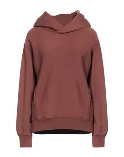 Champion Woman Sweatshirt Cocoa Size M Cotton, Polyester In Brown