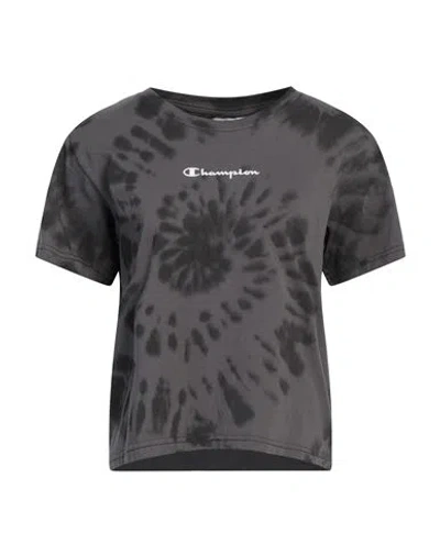 Champion Woman T-shirt Grey Size L Cotton