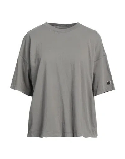 Champion Woman T-shirt Lead Size Xl Cotton In Grey