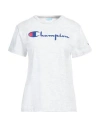 Champion Woman T-shirt Light Grey Size S Cotton