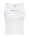 Champion Woman Tank Top White Size L Cotton