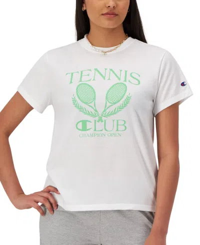 Champion Women's Active Varsity Sports Classic Short-sleeve T-shirt In White