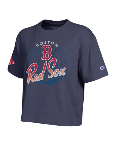 Champion Women's Athletic Navy Boston Red Sox All-star T-shirt In Blue