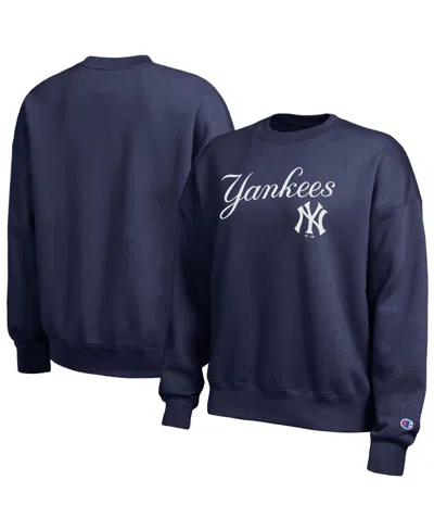 Champion Women's Athletic Navy New York Yankees All Star Sweatshirt In Blue