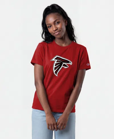 Champion Women's Atlanta Falcons Crewneck T-shirt In Red
