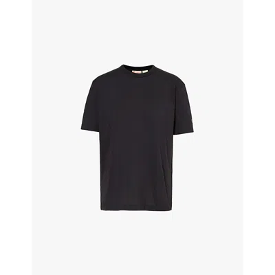 Champion Brand-appliqué Regular-fit Cotton-jersey T-shirt In Black