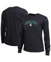 Champion Women's Black Michigan State Spartans Arch Over Logo Long Sleeve T-shirt In Black