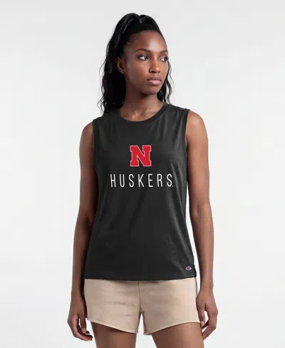 Champion Women's Black Nebraska Huskers Lifestyle Tank Top