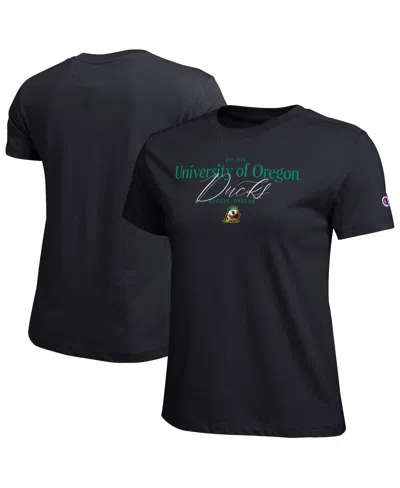 Champion Women's Black Oregon Ducks Lifestyle T-shirt