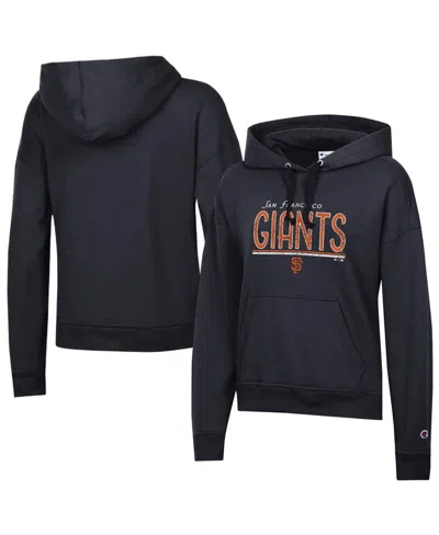 Champion Women's Black San Francisco Giants Vintage Powerblend Hoodie