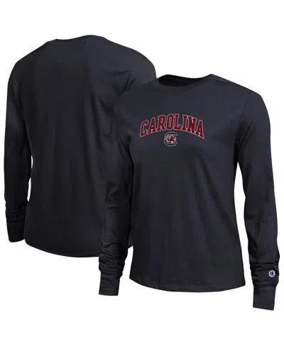 Champion Women's Black South Carolina Gamecocks Arch Over Logo Long Sleeve T-shirt
