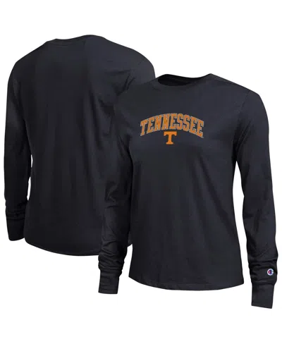 Champion Women's Black Tennessee Volunteers Arch Over Logo Long Sleeve T-shirt