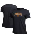 Champion Women's Black Tennessee Volunteers Arched Over Logo T-shirt In Black