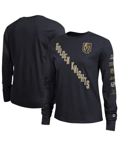 Champion Women's Black Vegas Golden Knights 2-hit Long Sleeve T-shirt