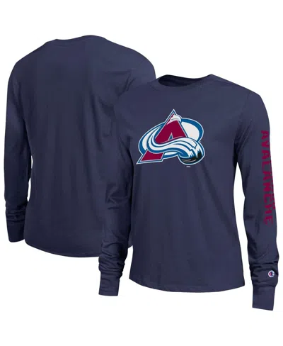 Champion Blue Colorado Avalanche 2-hit Long Sleeve T-shirt