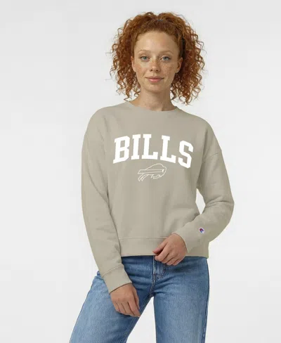 Champion Women's Buffalo Bills Fleece Graphic Sweatshirt In Gray