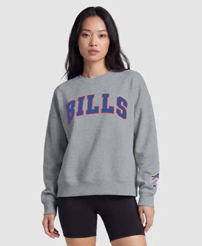Champion Women's Buffalo Bills Fleece-lined Crewneck Sweatshirt In Gray
