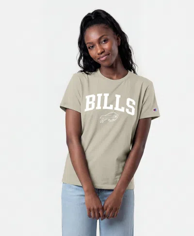 Champion Women's Buffalo Bills Screen-print Graphic T-shirt In Light Brown
