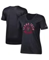 Champion Women's  Black Texas Tech Red Raiders Basketball V-neck T-shirt In Black