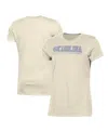 Champion Women's  Cream Distressed North Carolina Tar Heels Classic T-shirt In Cream