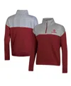 Champion Women's  Garnet South Carolina Gamecocks Color-blocked Quarter-zip Sweatshirt In Crimson