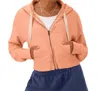 Champion Women's  Zip-up Hoodie In Peach Grapefruit In Multi